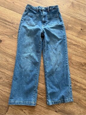 Just Black Classic High-Waist Wide Leg Blue Jeans